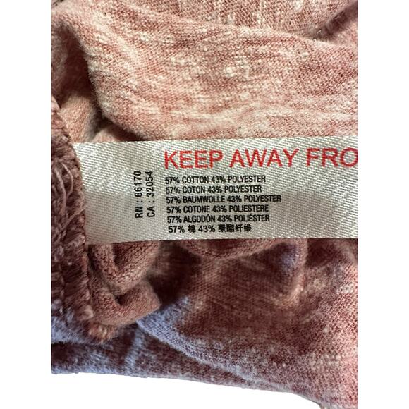 Free People Beach Heathered Dusty Pink Asymmetrical Tunic Cover Up Size Small - Picture 5 of 7